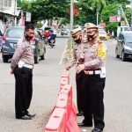 Mengurai Kemacetan Jelang Idul Fitri 1442 H, Satlantas Polres Bone Lakukan Rekayasa Lalu Lintas