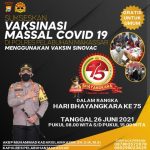 Polres Pelabuhan Makassar Kembali Gelar Vaksinasi Sinovac