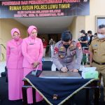 Kapolda Sulsel Letakkan Batu Pertama Pembangunan Polres Lutim Dan Resmikan Rusun Polres Lutim