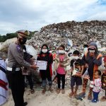 Jelang Hari Bhayangkara, Satlantas Polres Sidrap Berbagi Ratusan Paket Sembako dan 1000 Masker