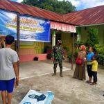 Wujudkan Bakti Kepada Masyarakat, Anggota Satgas TMMD Gelar Komsos di Sekolah Dasar