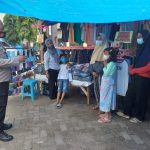 Bhabinkamtibmas Kelurahan Mataallo Gowa Edukasi Pedagang Dan Pembeli Protokol Kesehatan