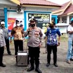 Vaksinasi Massal, Kapolsek Bontonompo Himbau Warga Menjaga Jarak Dan Selalu Gunakan Masker