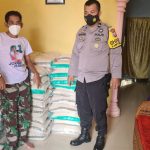 Bhabinkamtibmas Polsek Bontomarannu Polres Gowa Pantau Penyaluran  BPNT Diwilayahnya