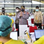 Tinjau SVMI di UI, Kapolri: Hilangkan Perbedaan Bersatu Lawan Covid-19