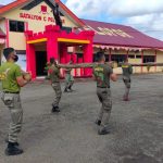 Tingkatkan Kekuatan Fisik, Brimob Yon C Pelopor Laksana Olahraga Senam Balok