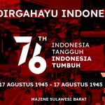 Peringati  HUT RI Ke-76, Kaperwil Sulbar Lensa-Rakyat.Com bagi-bagi Masker dan Stiker HUT RI