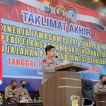 Kapolda Sulsel Tutup Wasrik Itwasum Polri Tahap II TA. 2021 Dilingkup Polda Sulsel