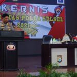 Wakapolda Sulsel Pimpin Kegiatan Rakernis Fungsi Humas Tahun 2021