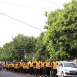 Pandemi Covid-19 Belum Berakhir, Polres Parepare Tetap Jaga Imun Dengan Berolahraga Jalan Kaki