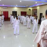 Sebanyak 134 Personil Polres Gowa Ikuti Ujian Beladiri Kenaikan Pangkat