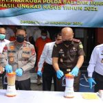 Kapolda Bali Pimpin Gelar Pemusnahan Barang Bukti Narkoba