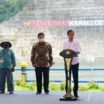 Presiden Jokowi Resmikan Bendungan Karalloe di Gowa