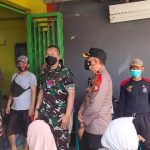KAPOLSEK BIRINGKANAYA PANTAU KEGIATAN VAKSINASI DI PASAR NIAGA DAYA