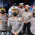 Korlantas Polri Tinjau Penerapan Prokes di Pos Pelayanan Kota Batu