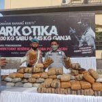 Polda Aceh Kembali Musnahkan Barang Bukti 100 Kg Sabu dan 445 Kg Ganja