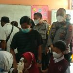 Kapolsek Biringkanaya Pantau Vaksinasi Anak Usia 6-11 Tahun