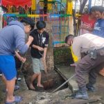 BILA DRAINASE KITA BURUK, MAKA LINGKUNGAN KITA RAWAN BANJIR, PESAN BHABIN SAWERIGADING