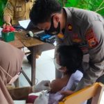 Kapolsek Ujung Pandang, Tinjau Vaksinasi Anak 6-11 Tahun di SD Gotong-Gotong I Makassar