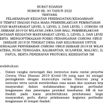 Menag Terbitkan Edaran Terbaru Mengenai Pelaksanaan Kegiatan Keagamaan di Masa Pandemi