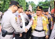 Kapolrestabes Makassar Sambut Kedatangan Irjen Pol Rusdi Hartono Kapolda Sulsel