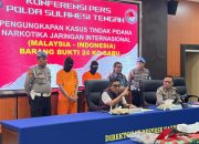 Polisi Gagalkan Peredaran 24 Kg Sabu di Palu, 3 Pelaku Ditangkap