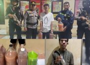 Cegah Gangguan Kamtibmas, Polsek Manggala Amankan Sajam dan Miras Patroli Dini Hari