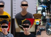 Motor Dibongkar, Onderdil Dijual, Empat Remaja Terlibat Curanmor Diamankan Polsek Manggala