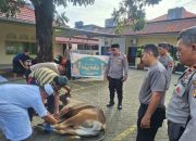 Polsek Tamalanrea Laksanakan Penyembelihan Hewan Kurban di Hari Raya Idul Adha 1446 H