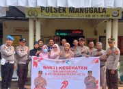 Polsek Manggala Gelar Bakti Kesehatan Bersama Masyarakat dalam Rangka Hari Bhayangkara ke-79