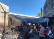 KAPOLSEK TALLO KOMPOL H. SYAMSUARDI, S.SOS, MH MEMBERIKAN PERHATIAN DAN BANTUAN SEMBAKO BAGI WARGA YANG TERKENA DAMPAK MUSIBAH KEBAKARAN