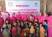 Bhayangkari Cabang Tabes Makassar Gandeng Puskesmas Gelar Posyandu, Dukung Kesehatan Ibu dan Anak di Kecamatan Panakkukang