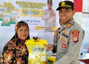 Kapolres Jeneponto Hadiri Gerakan Pangan Murah Serentak se-Indonesia di Polsek Binamu
