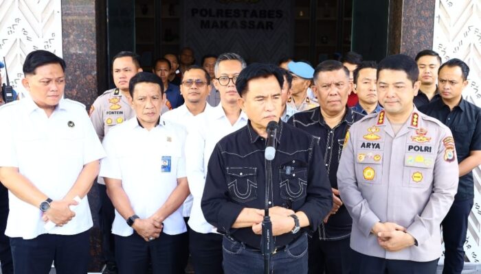 Menko Kumham Imipas Yusril Ihza Mahendra Tinjau Rutan Polrestabes Makassar, Pastikan Penegakan Hukum Sesuai HAM