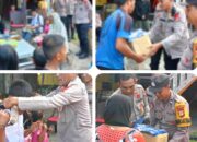 Kapolres Jeneponto Kunjungi dan Berikan Bantuan kepada Korban Kebakaran di Maccini Baji
