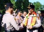 Kapolrestabes Makassar Sambut Kedatangan Kapolda Sulsel Irjen Pol Djuhandhani Rahardjo Puro di Polda Sulsel 