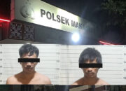 Resmob Polsek Makassar Bekuk Dua Pencuri Gerobak dan Besi Plat