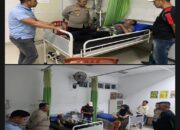 Kapolres Jeneponto Kunjungi Personelnya yang Sedang Dirawat