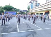 Jaga Kebugaran, Polrestabes Makassar Gelar Olahraga Bersama di Awal Tahun 2026