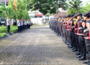 Kapolrestabes Makassar Pimpin Apel Pengamanan Kunjungan Jokowi di Makassar