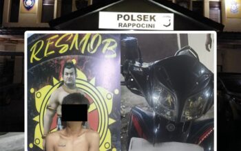 Tim Resmob Polsek Rappocini Ringkus Pelaku Curanmor Beserta Barang Bukti Motor