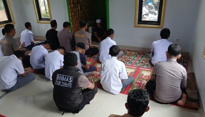 Polsek Tamalate Berikan Pembinaan Rohani kepada Pelajar yang Membolos Saat Jam Pelajaran