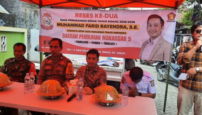 Polsek Tamalate Dukung Kegiatan Reses DPRD Kota Makassar, Bhabinkamtibmas Hadir Jaga Kondusivitas.