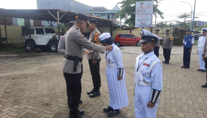 Kapolsek Tamalate Tutup dan Kukuhkan 54 Siswa PKS Tingkat SMP Se-Kecamatan Tamalate 2026
