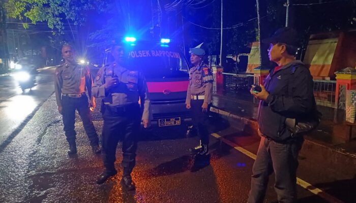 Patroli Rutin Polsek Rappocini, Wujudkan Situasi Kamtibmas Aman dan Kondusif di Makassar