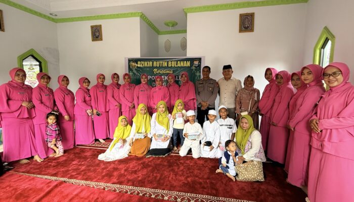 Polsek Tallo Dzikir Rutin Jumat, Bhayangkari Santuni Panti Asuhan Amal Salihat