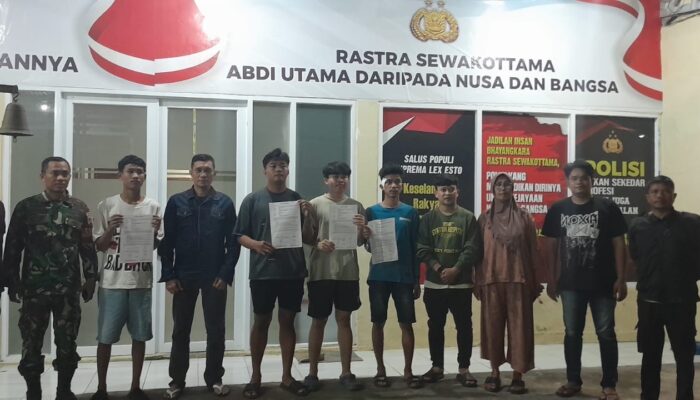 Polsek Tallo Mediasi Sukses Perkelahian di Jalan Al Markaz 2, Dua Kelompok Sepakat Berdamai