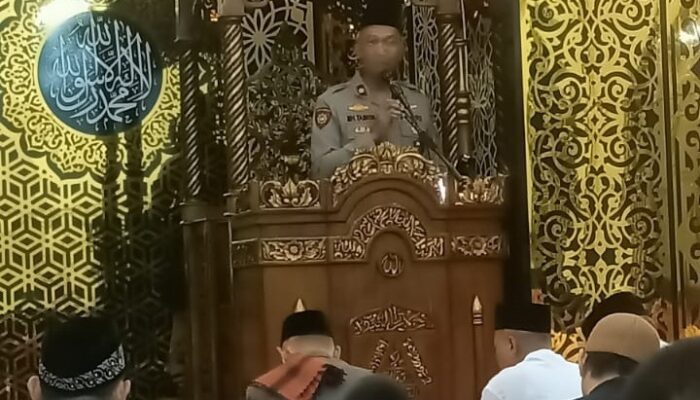 Kapolsek Tamalate Bersama Forkopimcam Safari Ramadan, Sampaikan Imbauan Kamtibmas