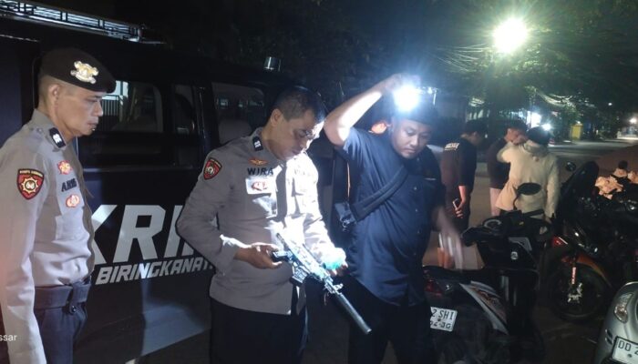 Respon Cepat Laporan Warga, Polsek Biringkanaya Amankan 9 Remaja Terlibat Aksi Saling Serang Gunakan Senjata Mainan