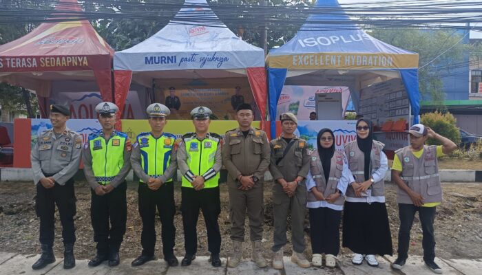 Personel Polsek Rappocini Bersama Instansi Terkait Siaga di Pos PAM Operasi Ketupat 2026